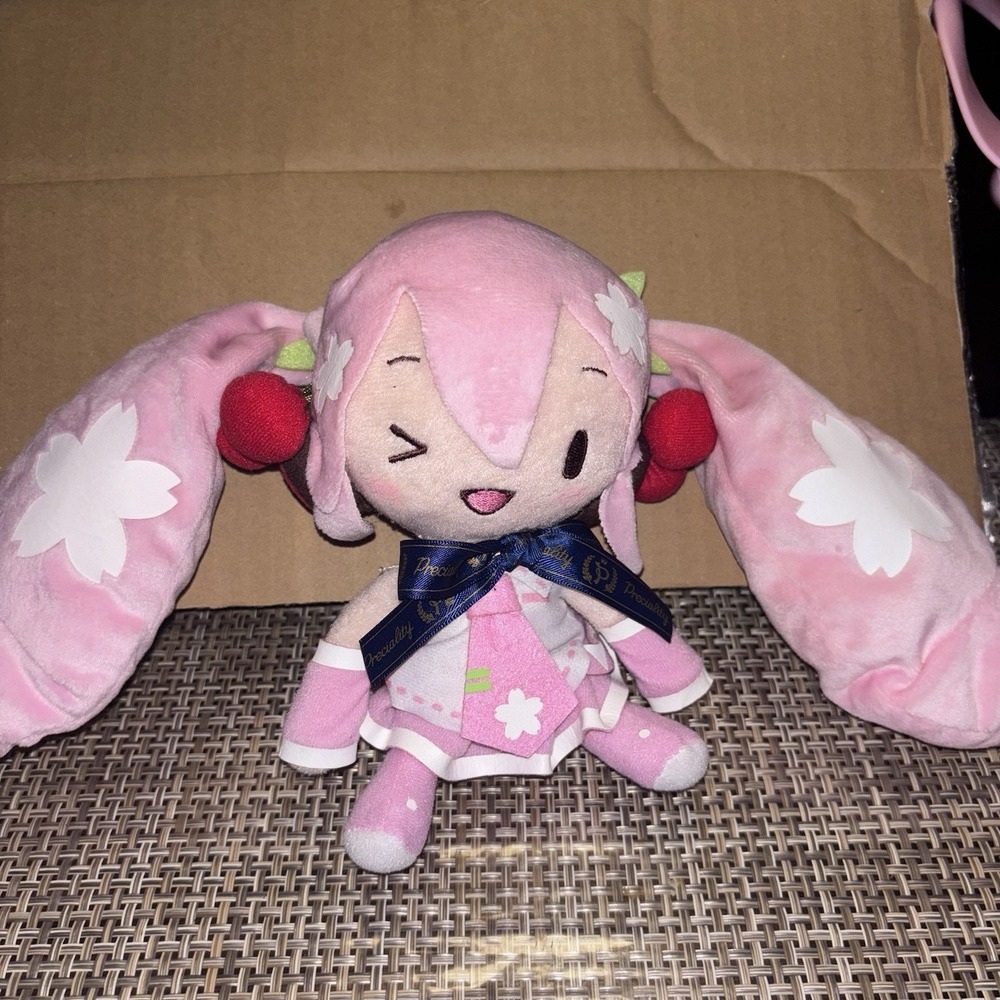 10" Sakura Miku Plush Plushie Cherry blossom Hatsune Miku Vocaloid Toy Sega
